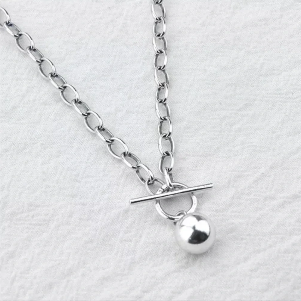 18” NEW 925 STERLING SILVER ROUND BEAD NECKLACE, NICE NECKLACE, CUTE NECKLACE - Picture 6 of 6